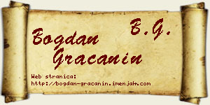 Bogdan Gračanin vizit kartica